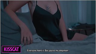 What Happens When Horny Step Mom Shares Hotel Bed With Step Son All Night In One Room? [ Eng Sub ] With Mother In Law And Kiss Cat