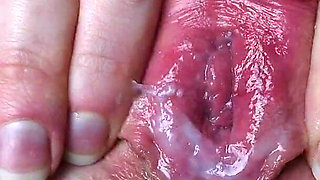 Creamy Grool Pussy with Huge Labia
