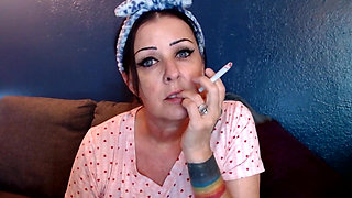 Lovely Woman Smoking with You