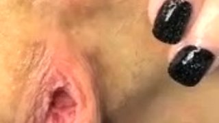 Dirty busty ukrainian girl belly bulge during rides on fist