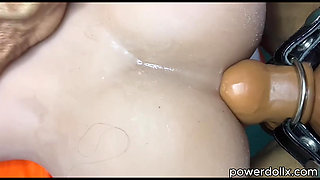 Close-Up: FBB Straps On and Fucks a Doll Like a Man