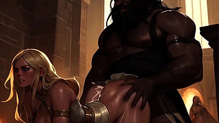 Busty White Medieval Maidens Get BBC'd