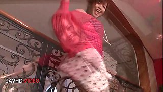 Threesome Japanese wild teen Maika craves cumshot Blowjob passion then gets fucked Teen