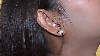 Chubby Asian Gets Enlarged by Big White Cock and Creampie