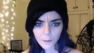 Blonde tight pussy babe solo toy fun in glamour masturbation