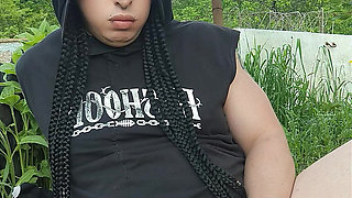Masturbation in summer house
