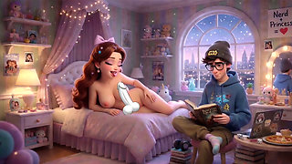 My cuckold boyfriend reads a book while my friend fucks me