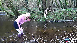 Secretary's White Tights Drenched in Waders Gone Wrong