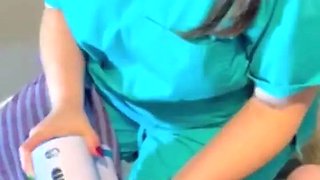 Sperm bank nurse in New York uses a matching to collect my cum