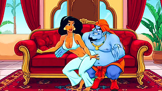Slutty Princess and a Lustful Genie Rub a Lamp