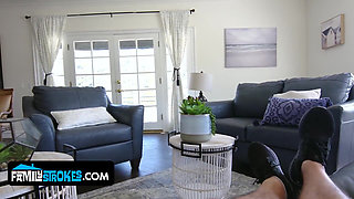 Hot Girlfriend Angel Youngs Gets Caught Riding Stepbrother Anthony During Quarantine