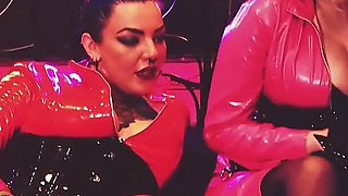 Smoking Hot Latex MILFs Deep Strap-on Fuck!