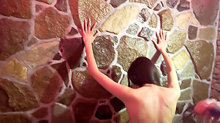 Hard lesbian flogging