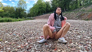 Outdoors Naked and Pissing in Public Compilation