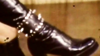 Retro Mistress Trains Submissives with Whips and Vintage Dildos
