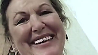 granny is horny for stiff cum cock
