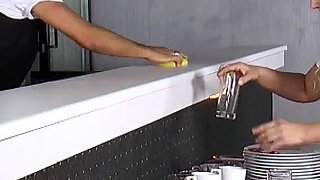 Naughty Maid Gets Pounded Hard in Sexy Uniform