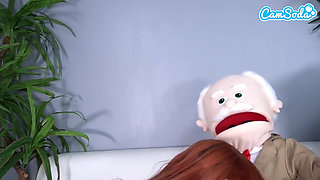 Delilah Day in Red Lingerie: Puppet Master Deepthroat & Passionate Fuck