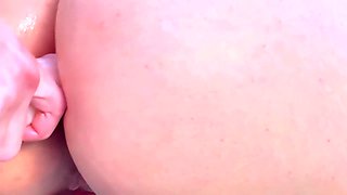 Big-titted Lesbians Playing With A Strap-on In Their Ass And Pussy