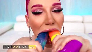 Brazzers - Lily Lou’s wildest dreams unleashed as mick and vince pack her every fuck hole with hard screwing