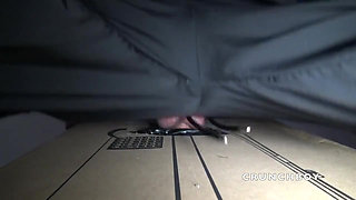 Andrez fucked raw in glory holes by straight boy curious