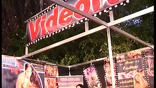 Cream cake candy at a fair