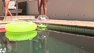 Twisted Nymphs - Rosie and Pam's Sexy Pool Party - Part 1