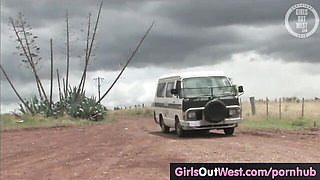 Amateur Lesbians Finger Hairy Cunts Outdoors