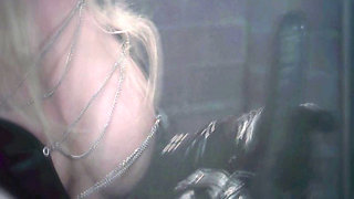 Sexy Uniforms- Sexy Blonde in Lingerie Fucking with a Dildo and Cock in a BDSM Session