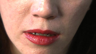 Brick Lipstick on the Couch