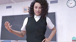 Busty cougar in a 3D PC game filled with excitement and action