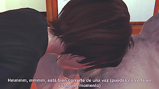 Aunt Cass with a lot of desire to have sex ends up fucking a lucky man - 3D HENTAI ANIMATION