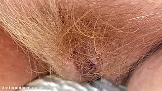 Hairy Pussy Close Up - Mature BBW Wife