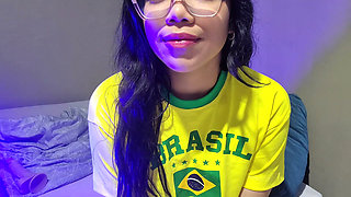Brazilian hottie masturbating for you