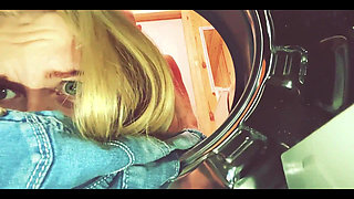 My Stepsister Got Stuck in the Washing Machine and I Decided to Help Her with My Big Dick