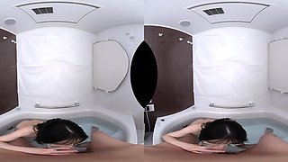 Japanese delivers passionate vr pov porn