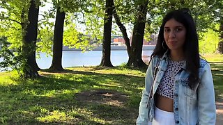 My friend controls my orgasms in public with a toy from