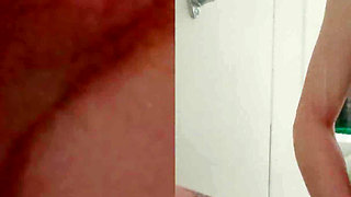 Petite Skinny Girl Shower Bate. Cuming and Orgasms with Toothbrush, Dildo, Shower Head and Fingers!!