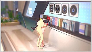 Laevatein Footjob And Standing Wall Fuck