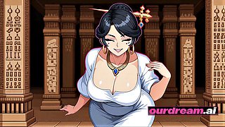 Anime Nubian Princess Impaled and Creampied in Temple