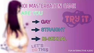 Jerk Off Instructions Masterbation Game Are You Heterosexual Bum chum or Bi-curious