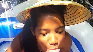 Amateur Asian teen Arisa Nakano in pov handjob