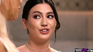 2 Brides Blackmailed Into 3 way