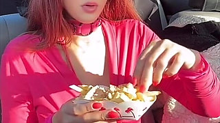 Watch Me Eating My Favorite Fast Food in the Car