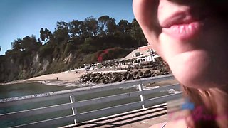 Melanie Marie Explores Paradise Cove Beach Date