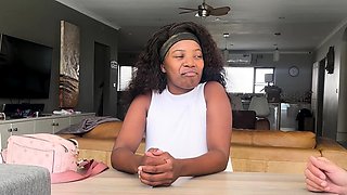 Fucking this big tits ebony teen ROUGH