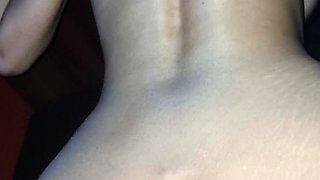 Big plump ass shaking his dick in hardcore pov