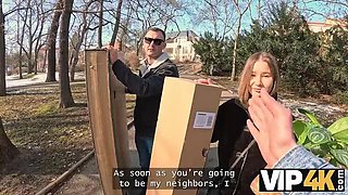 Shy Curvy Babe Amalia Davis Fucks Her Neighbor - HD POV Sex