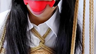 Euro glamour MILF solo toy playing for webcam