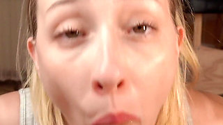 I Missed Big Cock so Much! Deepthroat Until Tears, Fuck Me Hard and Cum All Over My Face!